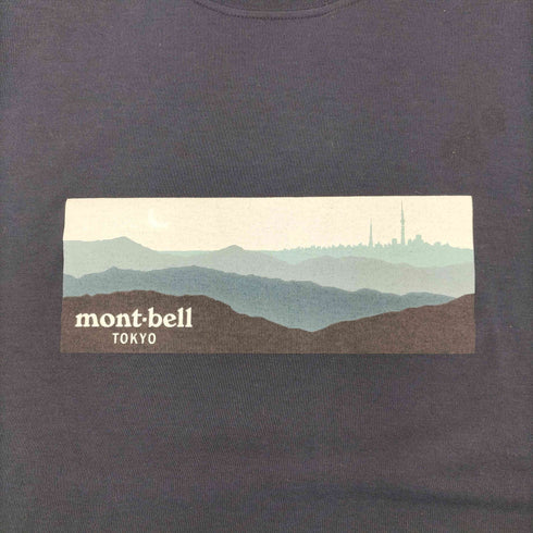 モンベル mont bell TOKYOエリア フロント プリント クルーネック Tシャツ レディース JPN:XS