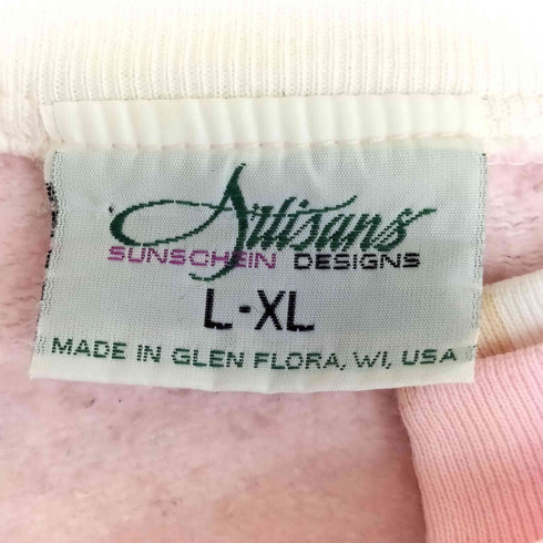 Auisans ダブルカラー ボタン 裏起毛 スウェット レディース L XL