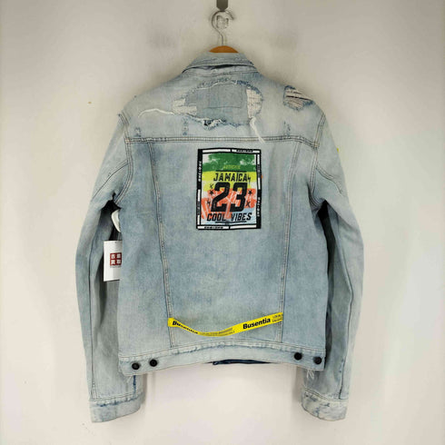 ダメージ加工 デニムトラッカージャケット メンズ JPN:L