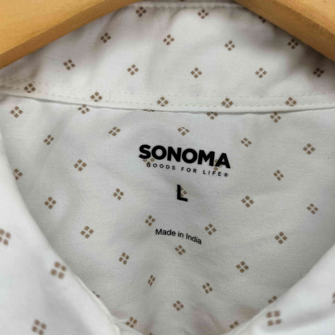 ソノマ sonoma 総柄レギュラーシャツ メンズ L