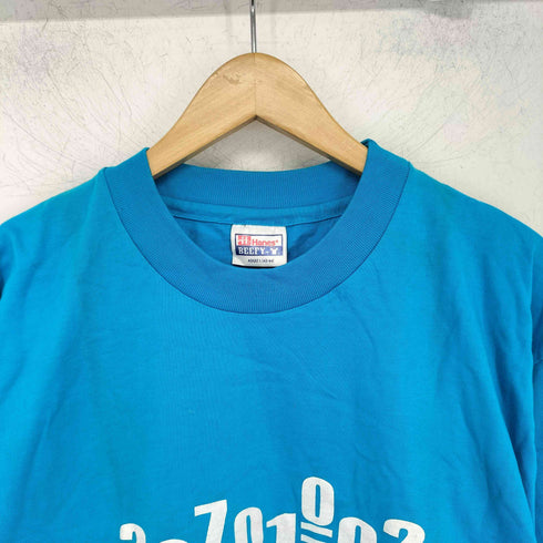 ヘインズ Hanes シングルステッチ 両面プリントTシャツ メンズ import:L