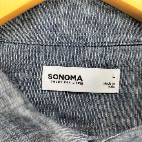 ソノマ sonoma 総柄レギュラーシャツ メンズ L