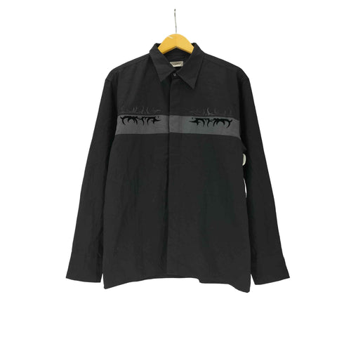 CLOCKHOUSE フェルト 柄ライン L/S シャツ メンズ import:L