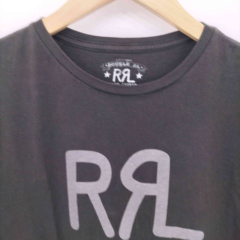 ダブルアールエルラルフローレン RRL RALPH LAUREN ブランドロゴプリント クルーネックTシャツ メンズ S