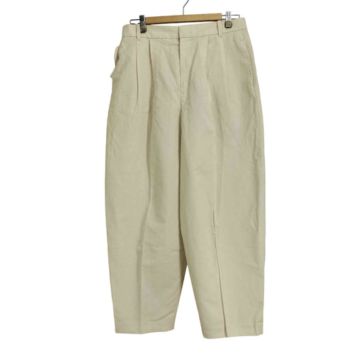 ユニクロ UNIQLO リネンブレンドバレルレッグパンツ/丈短め レディース JPN:XL