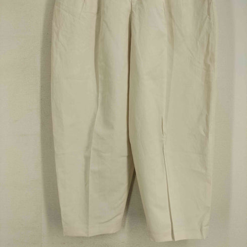 ユニクロ UNIQLO リネンブレンドバレルレッグパンツ/丈短め レディース JPN:XL