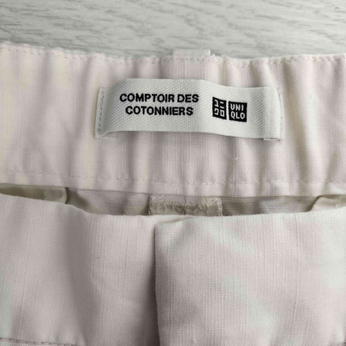 ユニクロ UNIQLO リネンブレンドバレルレッグパンツ/丈短め レディース JPN:XL