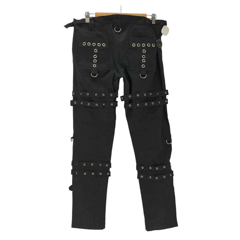 DEAD THREADS 南京錠ジップ ハトメ ジップ ボンテージ パンツ Y2K メンズ XL