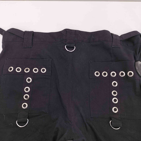DEAD THREADS 南京錠ジップ ハトメ ジップ ボンテージ パンツ Y2K メンズ XL