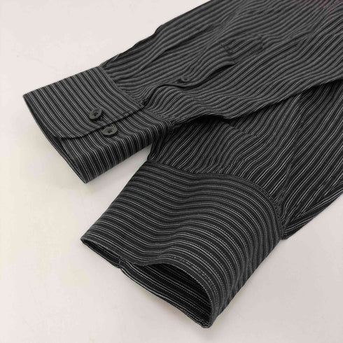 MICHAEL BRANDON 総柄 プリント L/S ストライプ シャツ メンズ import:L