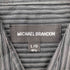 MICHAEL BRANDON 総柄 プリント L/S ストライプ シャツ メンズ import:L