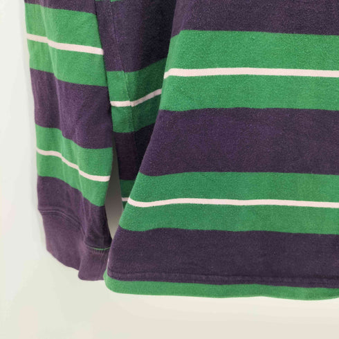 コロンビア Columbia 00s Y2K ロゴ刺繍 ボーダー ラガーシャツ メンズ JPN:XL