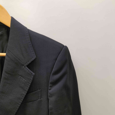 エンポリオアルマーニ EMPORIO ARMANI 09SS イタリア製 レーヨン ウール ストライプ 2B テーラード ジャケット メンズ EUR:46