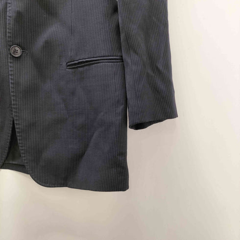 エンポリオアルマーニ EMPORIO ARMANI 09SS イタリア製 レーヨン ウール ストライプ 2B テーラード ジャケット メンズ EUR:46