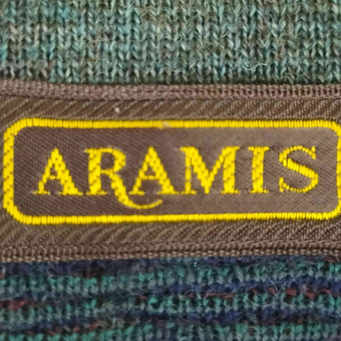 アラミス ARAMIS 総柄 ニットポロセーター メンズ L