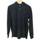 ポロバイラルフローレン Polo by RALPH LAUREN 90s フード付 ヘンリーネック 鹿の子 L/S ポロシャツ メンズ import:L