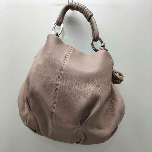 ジョルジオアルマーニ Giorgio Armani 13AW イタリア製 シープレザー ロゴ ストラップ ハンド バッグ レディース
