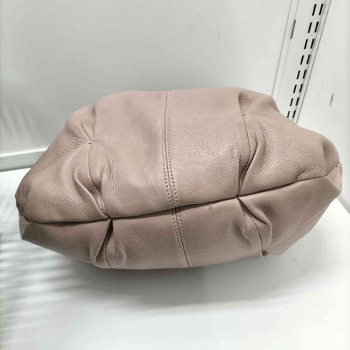 ジョルジオアルマーニ Giorgio Armani 13AW イタリア製 シープレザー ロゴ ストラップ ハンド バッグ レディース