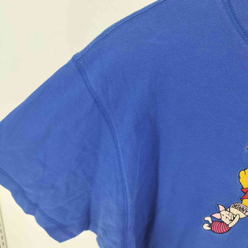 00S ブルネイ製 キャラクター刺繍 ヘンリーネックTシャツ メンズ L