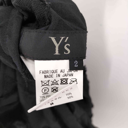 ワイズ Ys ポリコットン 水玉フレアスカートシワ加工 レディース JPN:2