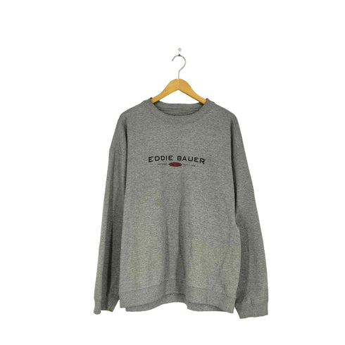エディーバウアー Eddie Bauer フロントプリントクルーネックスウェット メンズ M