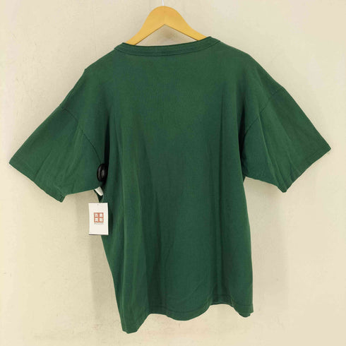 90S USA製 ワンポイントキャラクタープリント ヘンリーネックTシャツ メンズ L/XL