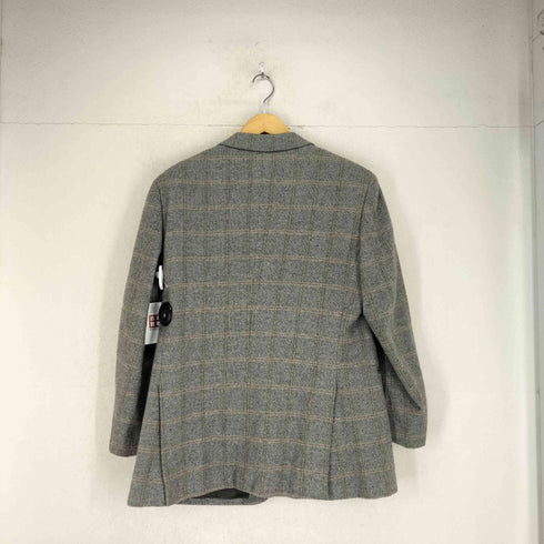 Eric Ross pure cashmere チェック柄2Bテーラードジャケット メンズ 165
