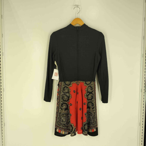 JOBI 60S ドイツ製 ウール ペイズリー L/S ユーロワンピース レディース EUR:38