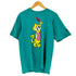 オニータ ONEITA 90-00s USA製 アニマル キャラクタープリント 半袖Tシャツ メンズ import:XL