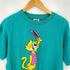 オニータ ONEITA 90-00s USA製 アニマル キャラクタープリント 半袖Tシャツ メンズ import:XL