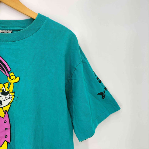 オニータ ONEITA 90-00s USA製 アニマル キャラクタープリント 半袖Tシャツ メンズ import:XL