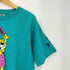 オニータ ONEITA 90-00s USA製 アニマル キャラクタープリント 半袖Tシャツ メンズ import:XL