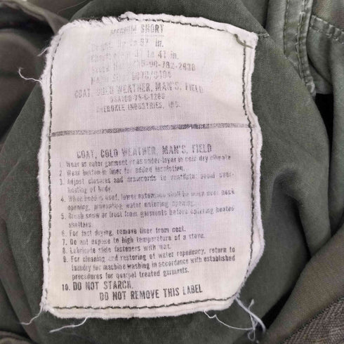 ユーエスアーミー U.S. ARMY 70s 75年会計 SERVAL ZIP 3rd Model M-65 Field Jacket SERVAL ジップ 3rdモデル M-65 フィールドジャケット メンズ MEDIUM SHORT