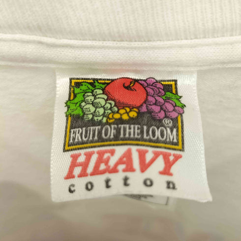 フルーツオブザルーム FRUIT OF THE LOOM 90s USA製 シングルステッチ THE SHAKEイラストプリント クルーネックTシャツ メンズ import:XL