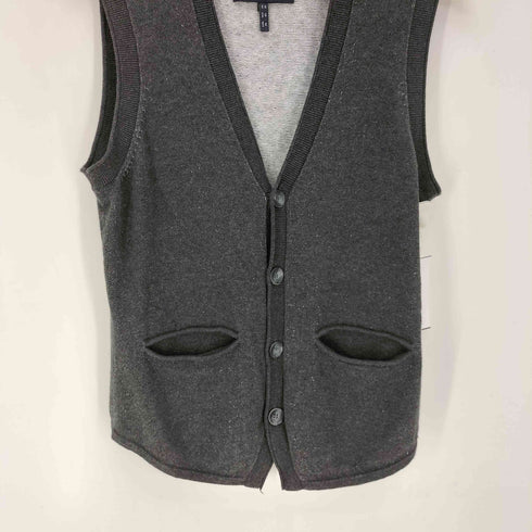 アルマーニジーンズ ARMANI JEANS コットン ニット Vネック ベスト メンズ import:M