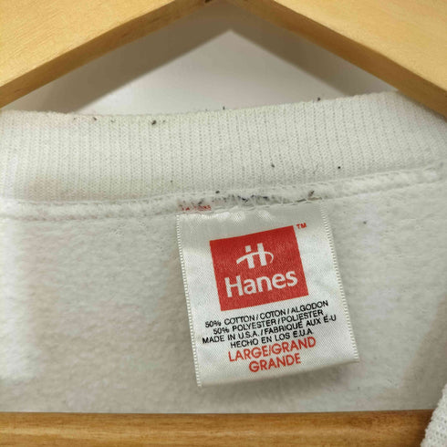 ヘインズ Hanes 90s USA製 ブランク 無地 ラグラン スウェット メンズ import:L