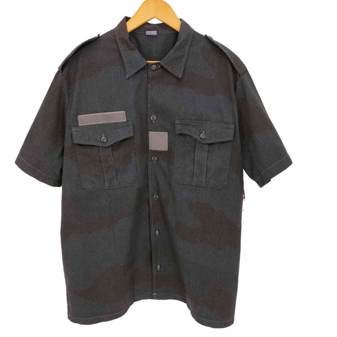 フレンチアーミー FRENCH ARMY 90s Desert Camo Black Chad Shirt フランス軍 デザートカモ ヘリンボーン ブラック染め チャド シャツ メンズ