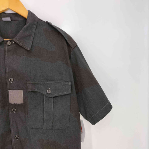 フレンチアーミー FRENCH ARMY 90s Desert Camo Black Chad Shirt フランス軍 デザートカモ ヘリンボーン ブラック染め チャド シャツ メンズ