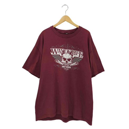 ハーレーダビッドソン HARLEY-DAVIDSON フロントロゴプリント クルーネックTシャツ メンズ