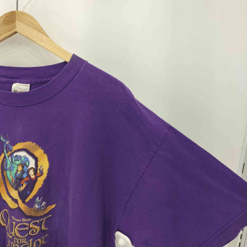 ムリナ murina 90s USA製 QUEST OF GAMELOTプリント クルーネックTシャツ メンズ import:XL