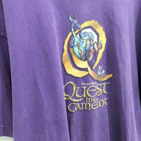 ムリナ murina 90s USA製 QUEST OF GAMELOTプリント クルーネックTシャツ メンズ import:XL