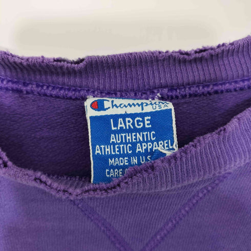 チャンピオン Champion 90s USA製 青タグ スクリプトロゴ クルーネック スウェット メンズ import:L