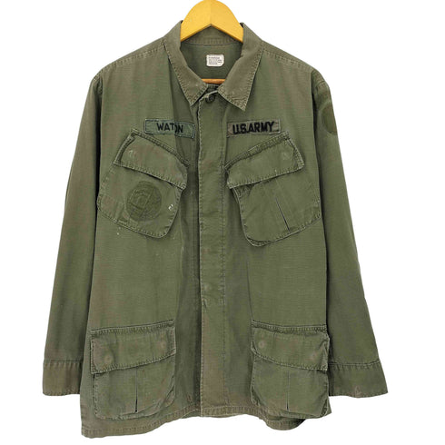 ユーエスアーミー U.S. ARMY 60s 68年会計 4th Type Rip Stop Jungle Fatigue Jacket リップストップ 4th ジャングル ファティーグ ジャケット メンズ MEDIUM-REGULAR