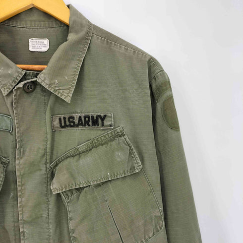 ユーエスアーミー U.S. ARMY 60s 68年会計 4th Type Rip Stop Jungle Fatigue Jacket リップストップ 4th ジャングル ファティーグ ジャケット メンズ MEDIUM-REGULAR