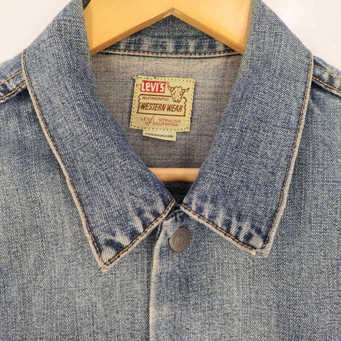 リーバイス Levis 90S 香港製 50S ショートホーンタグ復刻 WESTERN WEAR デニムジャケット メンズ import:M