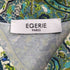 EGERIE PARIS 総柄 七分袖 ストレッチワンピース レディース