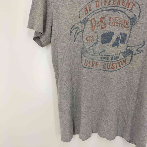 デニムアンドサプライラルフローレン DENIM&SUPPLY RALPH LAUREN スカルプリント クルーネック Tシャツ Y2K メンズ JPN:S