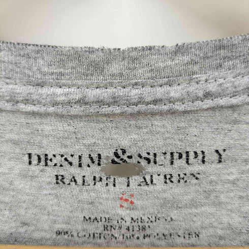 デニムアンドサプライラルフローレン DENIM&SUPPLY RALPH LAUREN スカルプリント クルーネック Tシャツ Y2K メンズ JPN:S