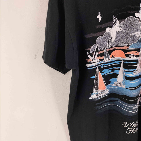 フルーツオブザルーム FRUIT OF THE LOOM 1992 USA製 St.Pete Beach 両面プリント Tシャツ メンズ XL