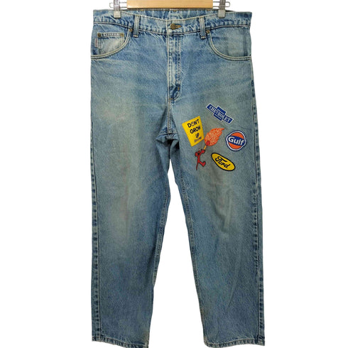 カーハート Carhartt ワッペン ジップフライ ワイド デニムパンツ バギー メンズ
